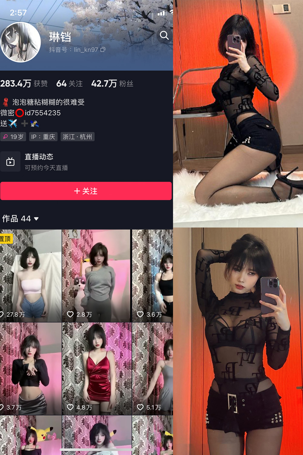 抖音 琳铛 微密圈  NO.053期 【24P3V】最新至：2023.12.20-杏子
