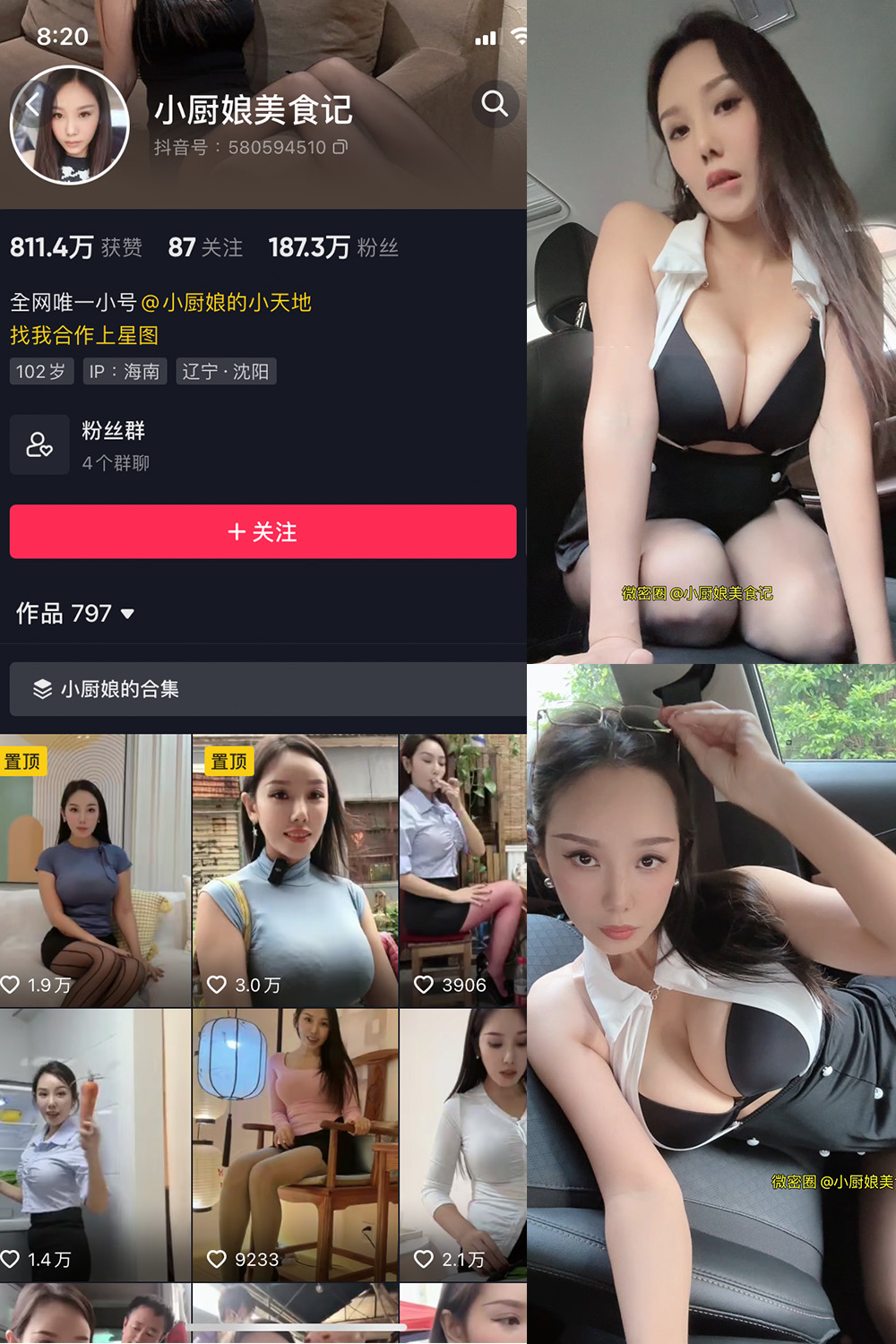 抖音 小厨娘美食记 微密圈  NO.015期 【10P】最新至：2023.7.17-杏子