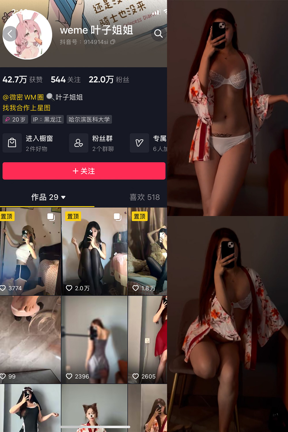 抖音 叶子姐姐 微密圈  NO.011期 【7V】-杏子