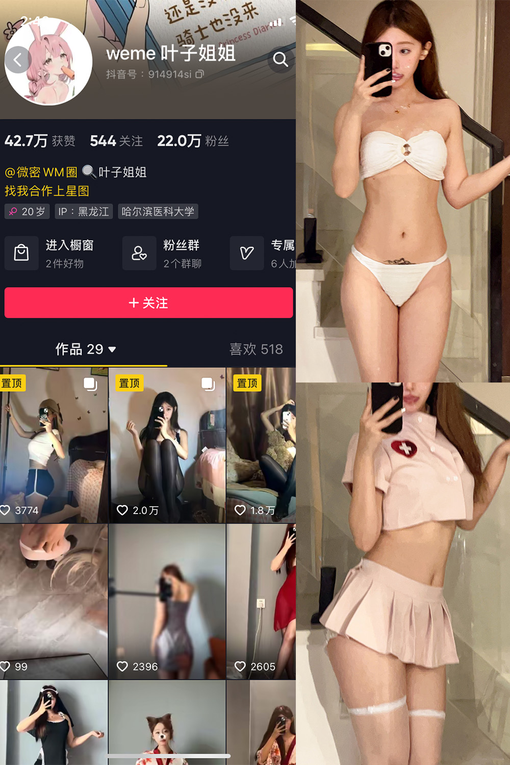 抖音 叶子姐姐 微密圈  NO.006期 【23P1V】-杏子