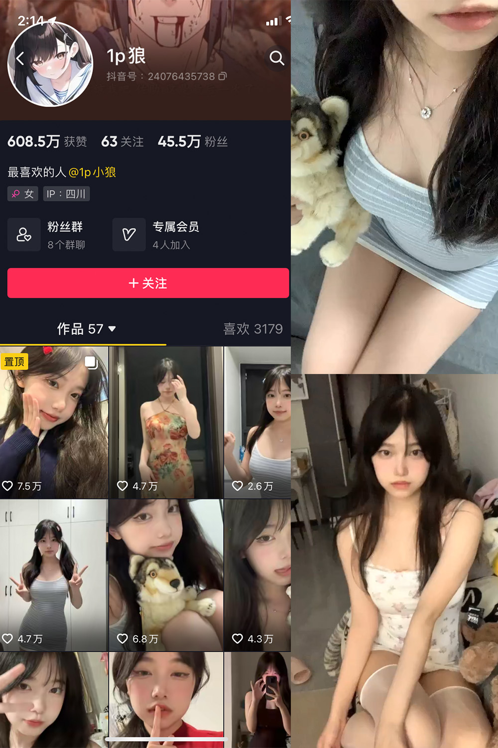 抖音 1p狼 微密圈  NO.003期 【21P11V】-杏子