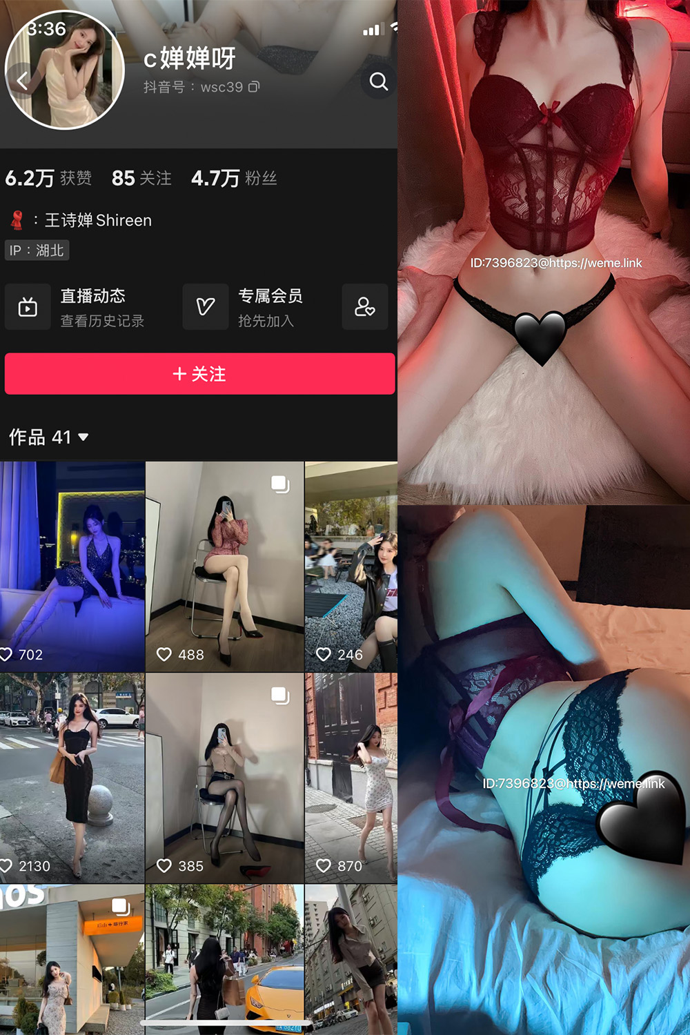抖音 c婵婵呀 微密圈  NO.006期 【38P】最新至：2024.9.19-杏子